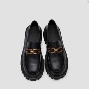 Leather loafers